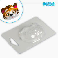 Пластиковая форма для мыла, Тигренок, 1 шт.