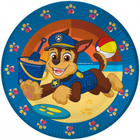 Тарелки бумажные (7''/18см), Щенячий Патруль, Синий, 6 шт.