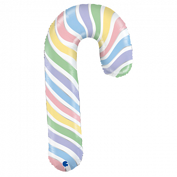 Шар (12''/30 см) Мини-фигура, Леденец трость, Макарунс, 1 шт. Шар (12''/30 см) Мини-фигура, Леденец трость, Макарунс, 1 шт.
