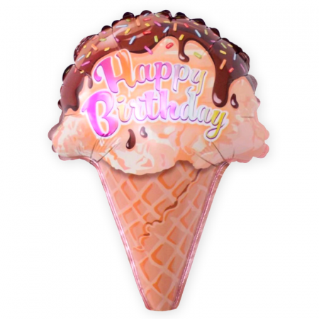 Шар (16''/41 см) Мини-фигура, Мороженое, 1 шт.