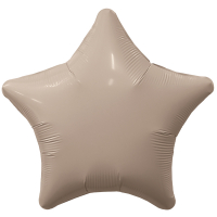 Шар (19"/48см) Звезда, Мистик латте, 1 шт.