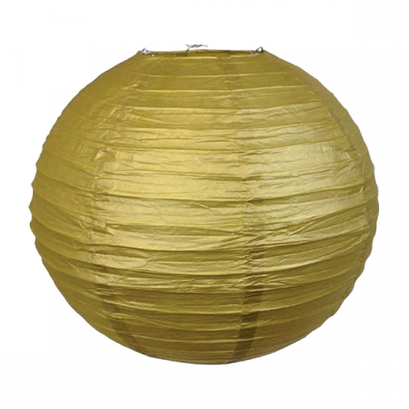 Декоративное украшение (30 см), "Шар Латтерн" фольгированный, Золото, 1 шт