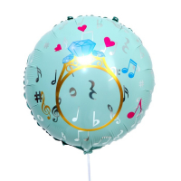 Шар (18"/46 см) Круг, Выходи за меня, 1шт.