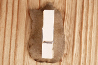 Шильд на прищепке (3*4,5 см), "Киска", Картон, УФ печать, 1 шт.