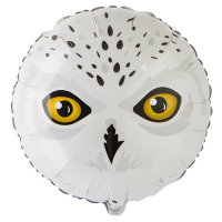 Шар (18"/45см) Круг, Сова полярная, 1 шт.