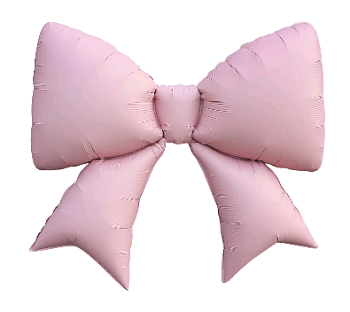 Шар (39''/99см) Фигура, Бант, Розовый, Сатин, 1 шт.
