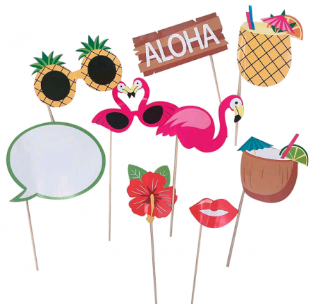 Набор аксессуаров для фотосессии, "Тропики", DIY, 9 предметов.