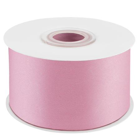 Лента атласная (3,8см*22,85м) Розовый, 1 шт.