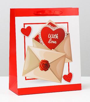 Пакет подарочный (26*32*12см), Конвертик-сюрприз, 1 шт.