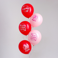 Шар (12"/30см) Весенний день, Ассорти, 5 шт.