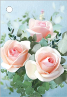 Бирка (5,5*7,9см), Три розы, 1 шт.