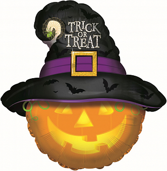 Шар (24''/61см) Фигура, Волшебная тыква на Хэллоуин, 1 шт. Шар (24''/61см) Фигура, Волшебная тыква на Хэллоуин, 1 шт.
