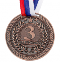 Медаль призовая (5см), 3 место, Бронза, 1 шт.