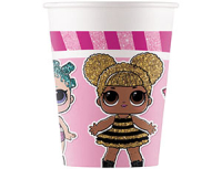 Стаканы бумажные (200мл), Куклы ЛОЛ, 8 шт.
