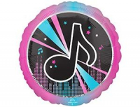 Шар (28"/71см) Круг, ДЖАМБО Блогер Party, 1 шт.