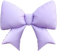 Шар (39''/99см) Фигура, Бант, Сиреневый, Сатин, 1 шт. 