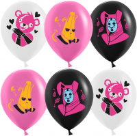 Шар (12''/30см) Крутые скины, Ассорти, пастель, 1 ст, 25 шт.