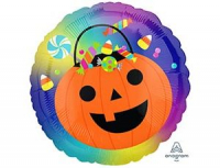 Шар (18"/46см) Круг, HWN Тыква конфетница, 1 шт.