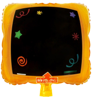 Шар (33''/84 см) Фигура, Для надписей (рамка) с маркером, 1 шт.