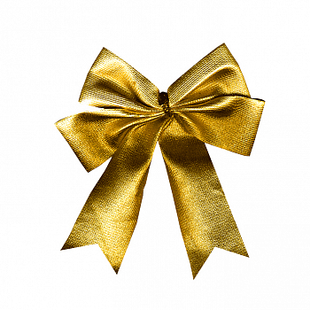 Бант декоративный (14*16см), Золото, 1 шт. 