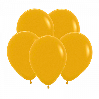 Шар (12"/30см) Горчичный (023), Пастель, 10 шт. 