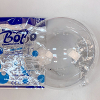 Шар (36''/91см) Сфера 3D, Deco Bubble, Прозрачный, Кристалл (синяя упаковка), 1 шт.