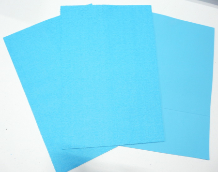 Кожзам зернистый матовый (22*30см), голубой, 1 шт.