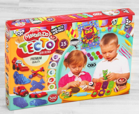 Набор креативного творчества «Тесто для лепки» серия «MASTER DO» 15 цв., 1 шт.