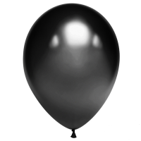 Шар (5''/13см) Черный, Хром, 50 шт.