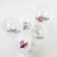 Шар (12''/30см) Холодное сердце, Ассорти, пастель, 1 ст, 25 шт.