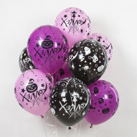 Шар (12''/30см) Веселый Хэллоуин, Ассорти, пастель, 5 ст, 25 шт.