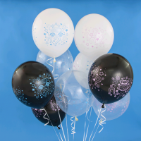 Шар (12''/30см) Гендер Пати, Ассорти, кристалл, 4 ст, 50 шт.