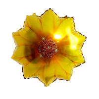 13 Шар (24"/61см) Фигура, Желтая гербера, 1 шт.