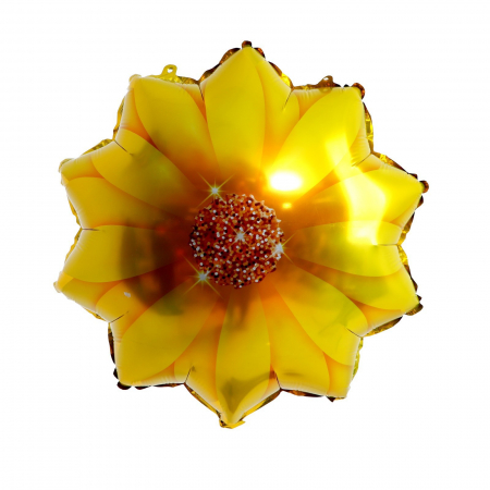 Шар (24"/61см) Фигура, Желтая гербера, 1 шт.