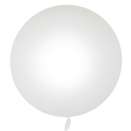 Шар (18''/46см) Сфера 3D, Deco Bubble, Белый, Глянец, 10 шт.
