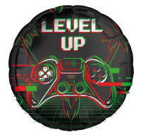 Шар (18"/45см) Круг, Левел ап, 1 шт.