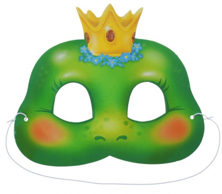 Маска карнавальная "Царевна-лягушка", 19,6х16,5 см, 1шт.
