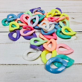 Звено пластиковое (1,7*2,3см), Ассорти, 50 шт.