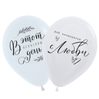 Шар (18"/44см) В этот особенный день, Ассорти, перламутр, 10 шт. 
