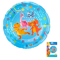 Шар (18"/46см) Круг, Турбозавры, в упаковке, 1 шт.