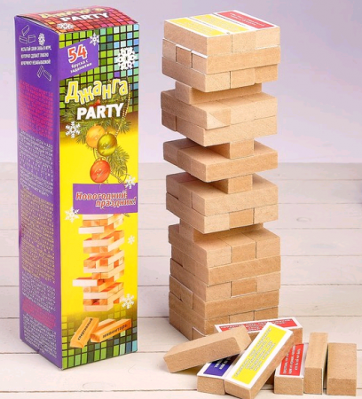 Падающая башня (30,5*8*8см), Новогодний праздник, 1 шт.