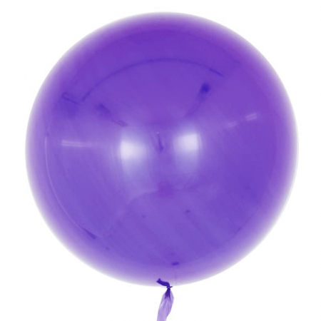 Шар (18''/46см) Сфера 3D, Deco Bubble, Сиреневый, Глянец, 10 шт.