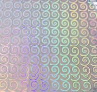 Пленка (50*70см) упаковочная голографическая, серебро, 1 шт.