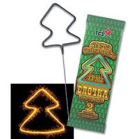 Бенгальская Свеча "Ёлочка" (18 см), 2 шт. (уценка, смотреть описание)