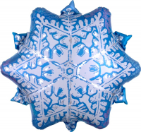 Шар (20''/51 см) Фигура, Снежинка, 1 шт.