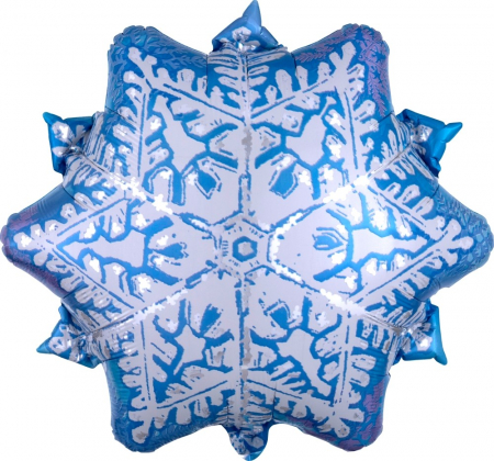Шар (20''/51 см) Фигура, Снежинка, 1 шт.